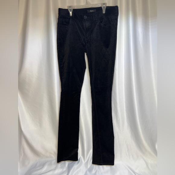 Express Black Velvety Corduroy Pant - Size 4 - Picture 4 of 5